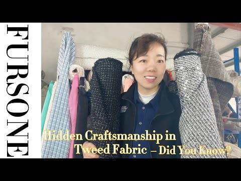 Tweed fabric craftsmanship video from Fursone