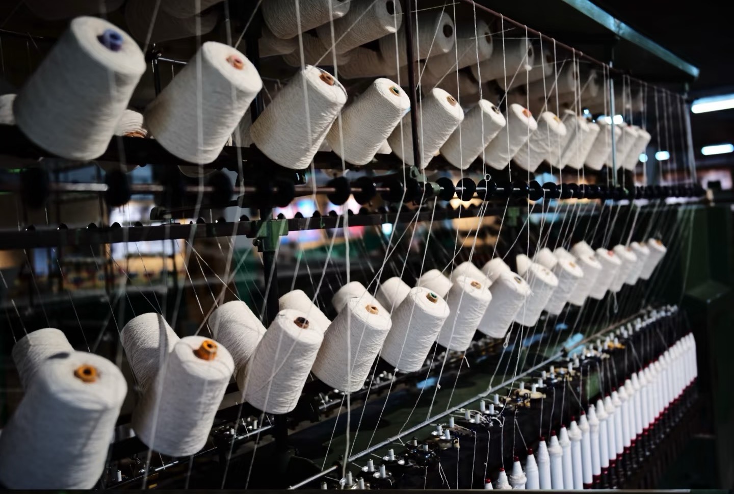 Close-up of Fursone textile manufacturing process