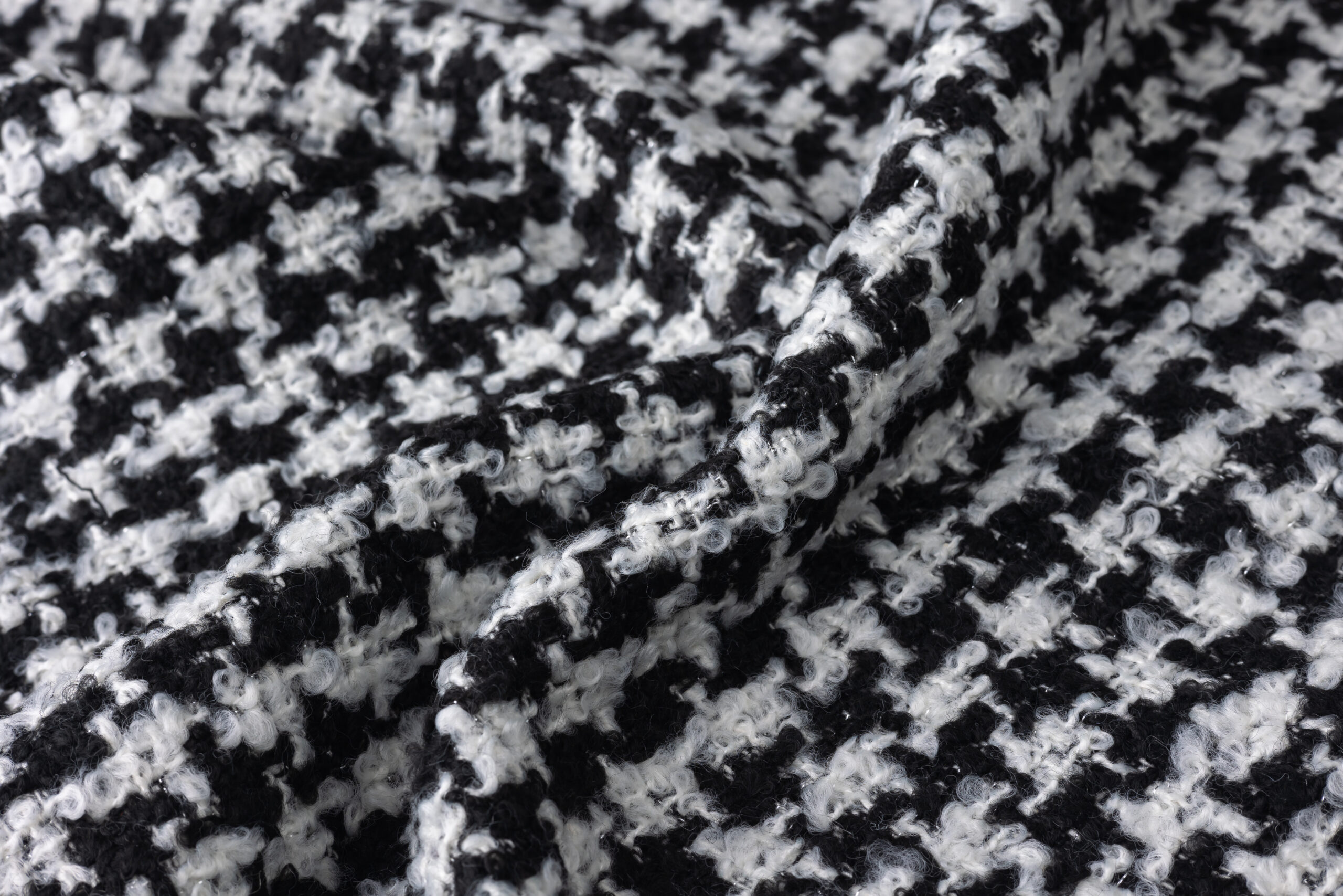 High quality boucle fancy yarn tweed fabric by Fursone textile manufacturer