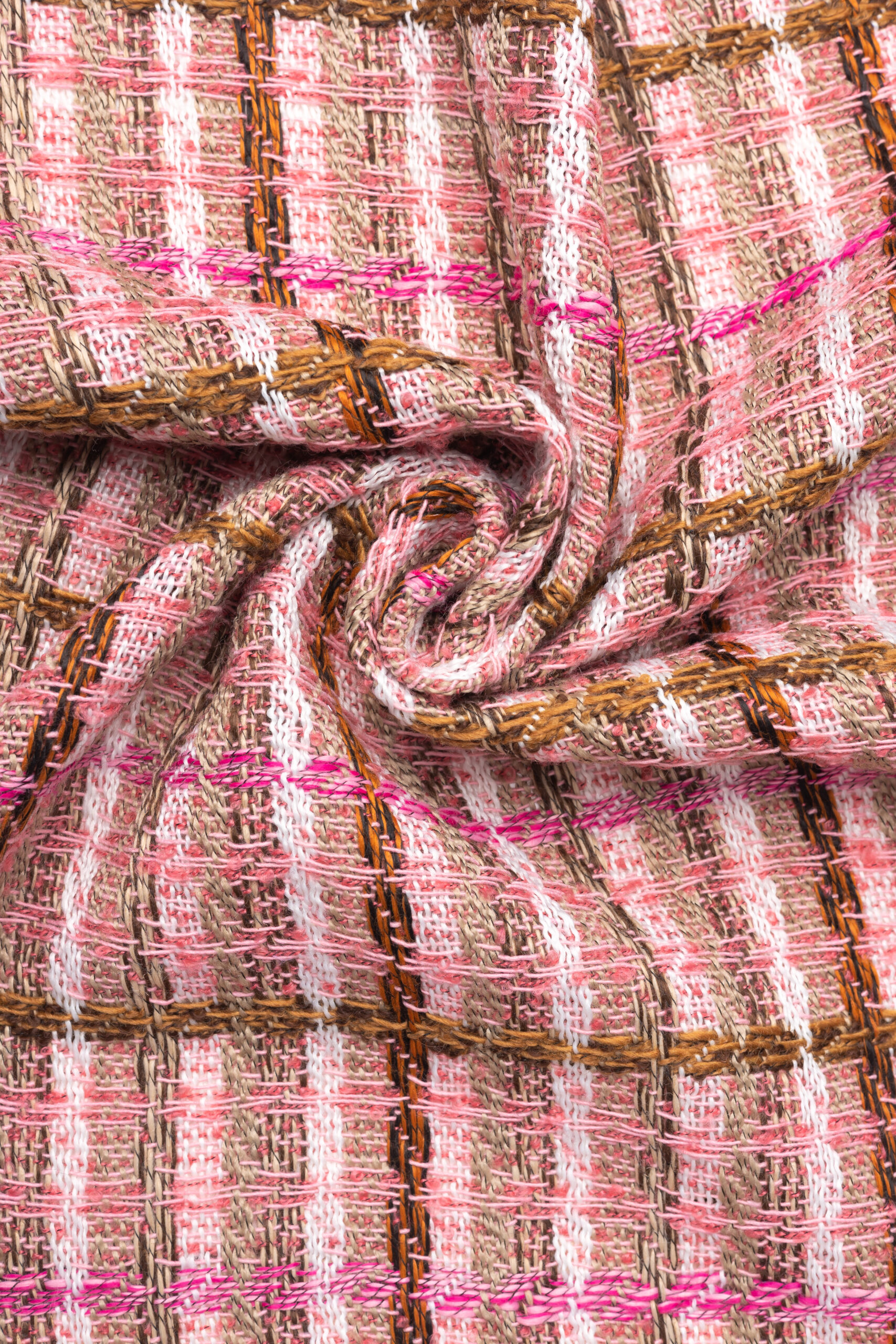 High quality boucle fancy yarn tweed fabric by Fursone textile manufacturer