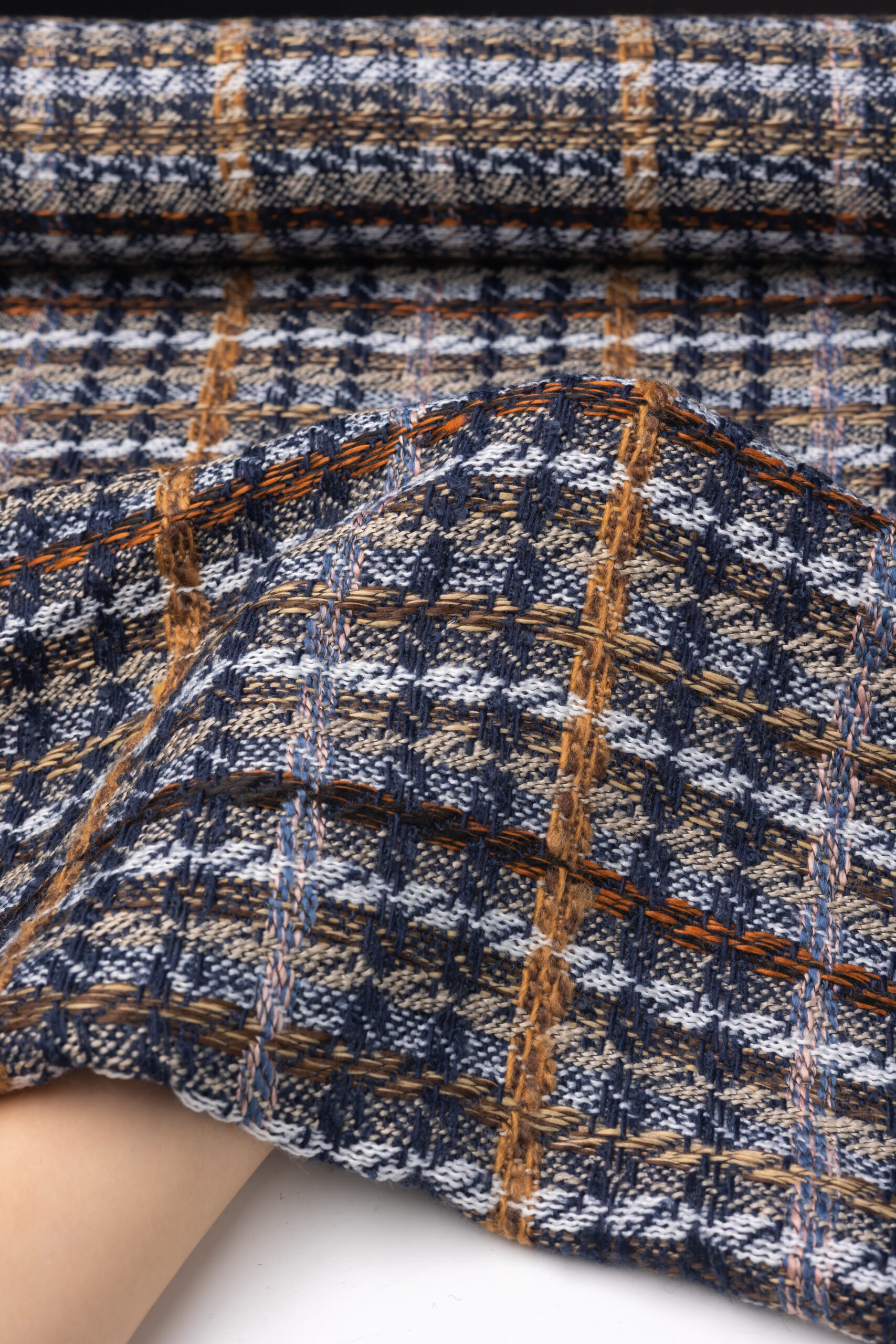 High quality boucle fancy yarn tweed fabric by Fursone textile manufacturer
