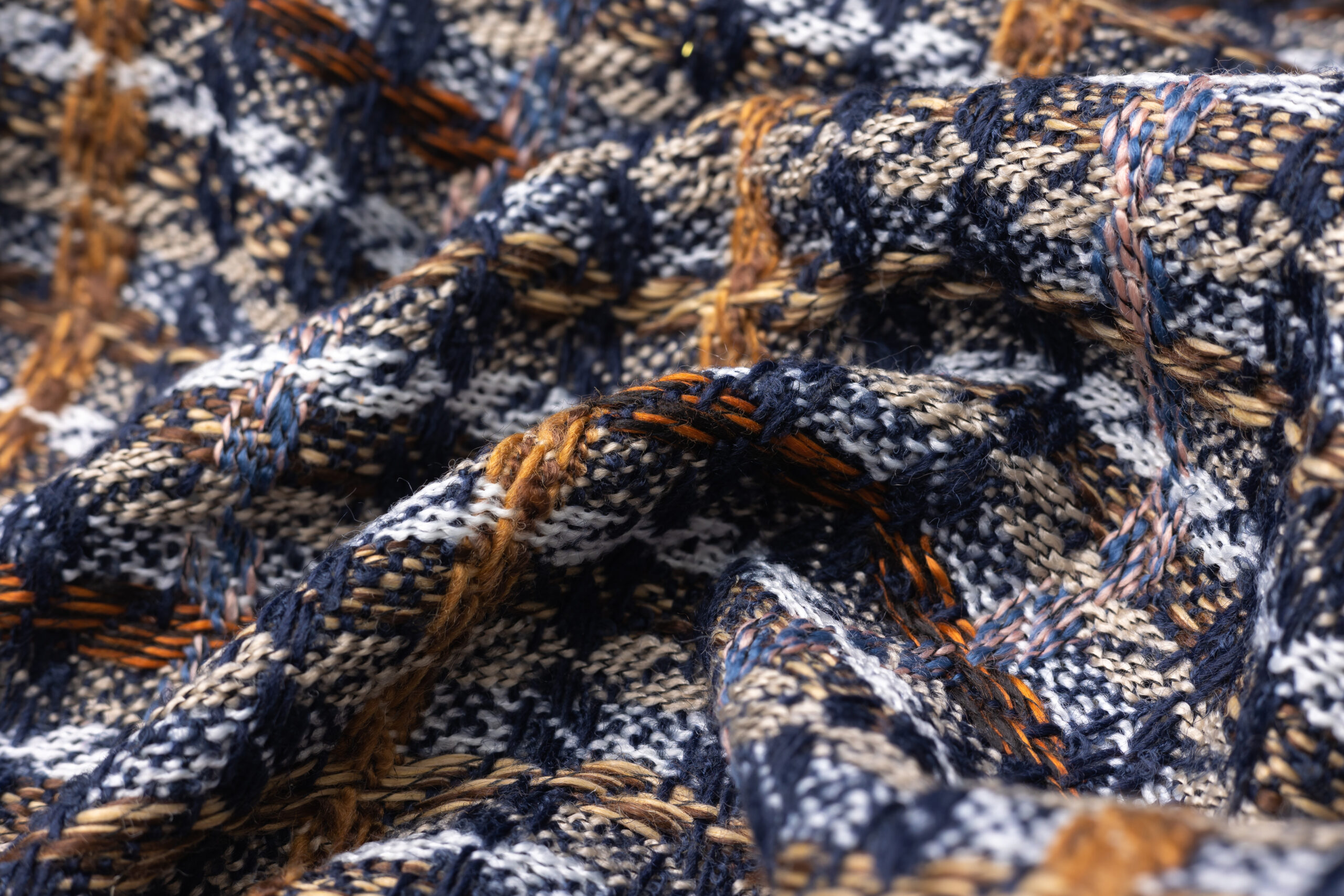 High quality boucle fancy yarn tweed fabric by Fursone textile manufacturer