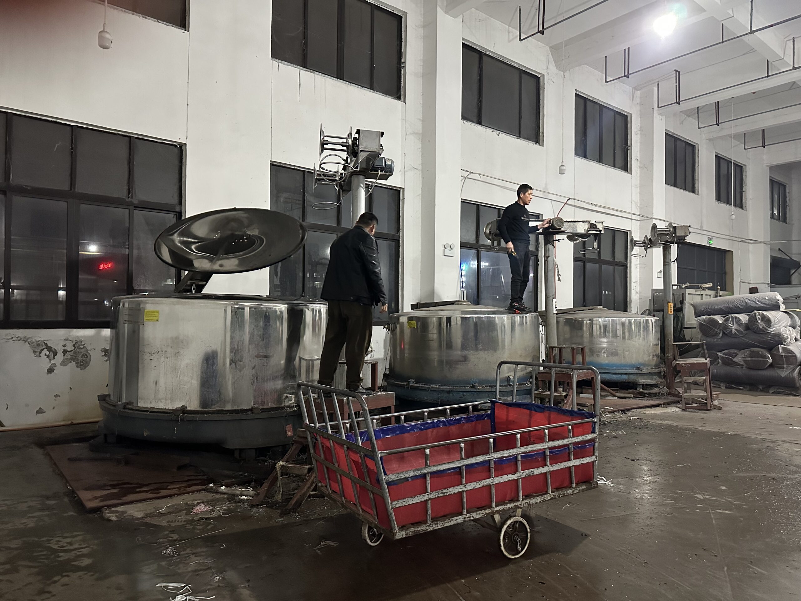 Fursone textile factory workshop with modern manufacturing equipment and production process