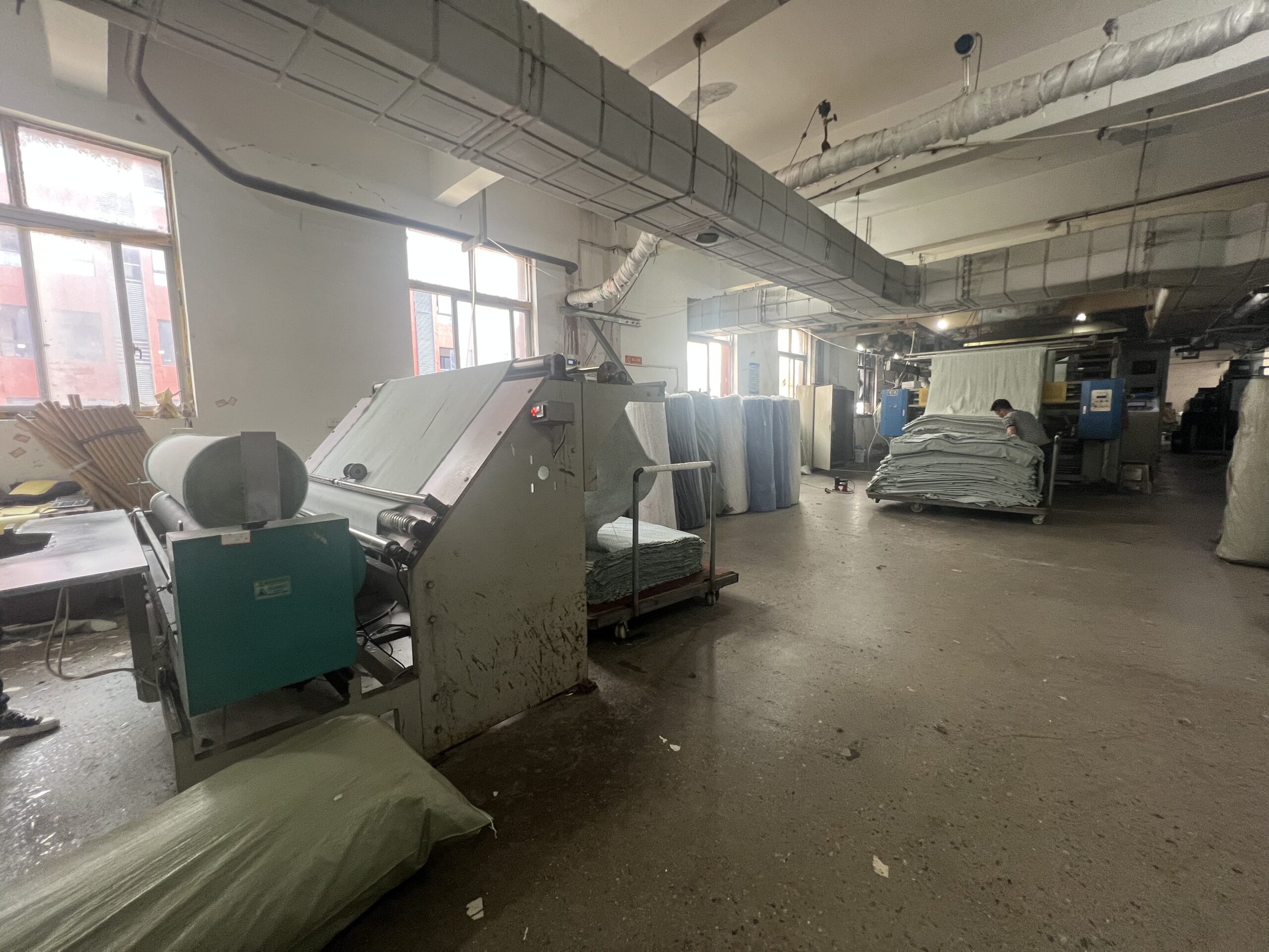 Fursone textile factory workshop with modern manufacturing equipment and production process