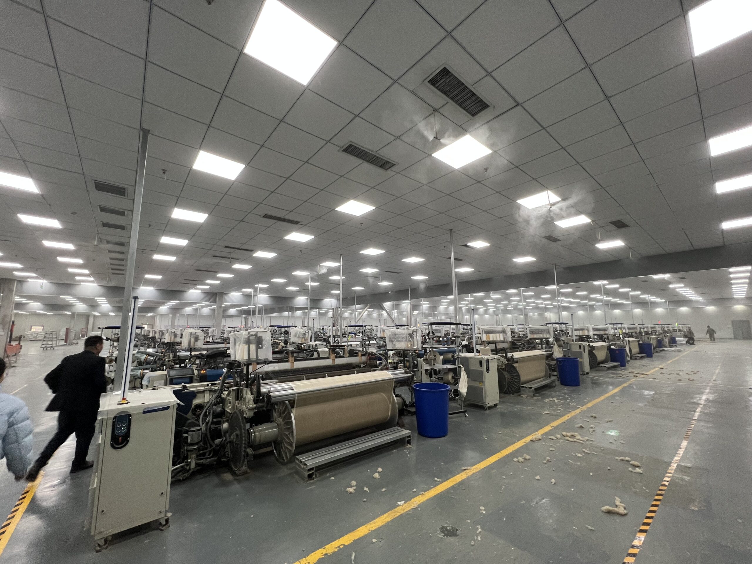 Fursone textile factory workshop with modern manufacturing equipment and production process