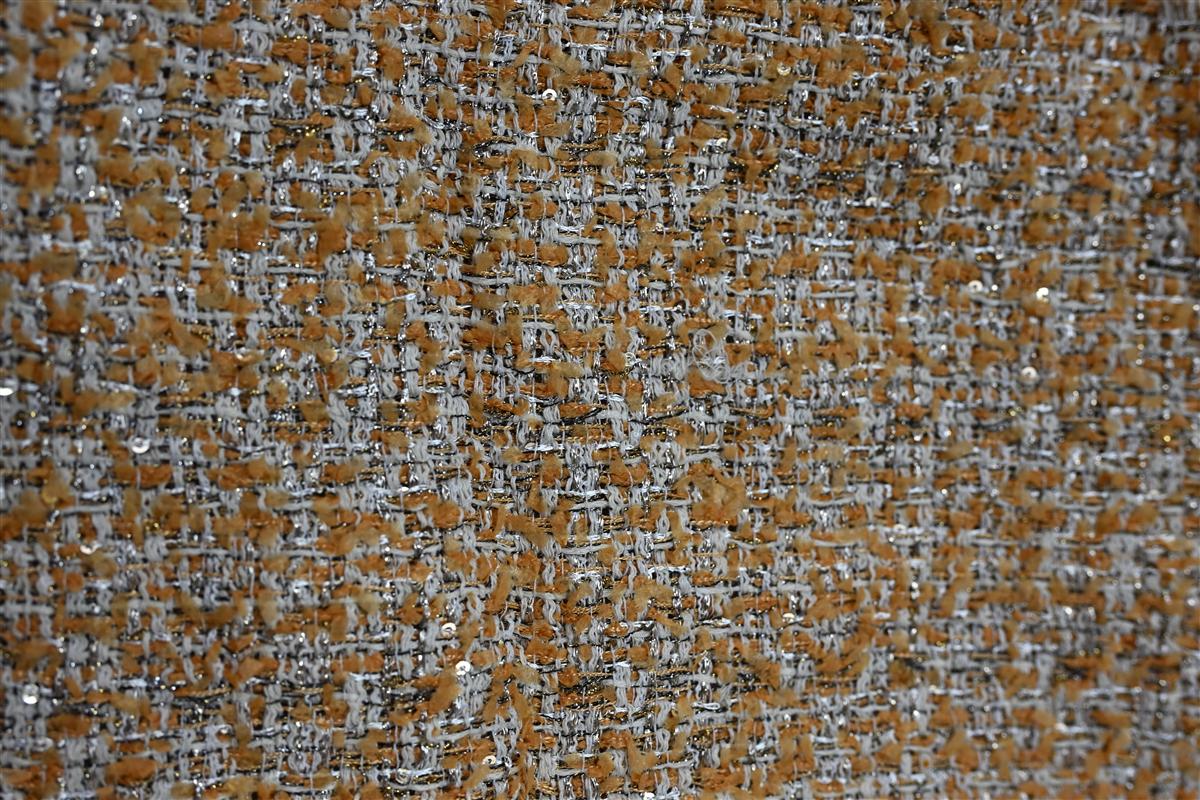 Premium tweed fabric texture and color matching at Wenzhou textile manufacturer Fursone China
