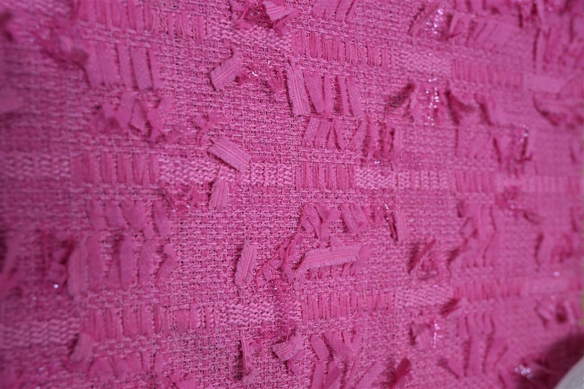 Navy metallic tweed fabric from Fursone Wenzhou China textile factory