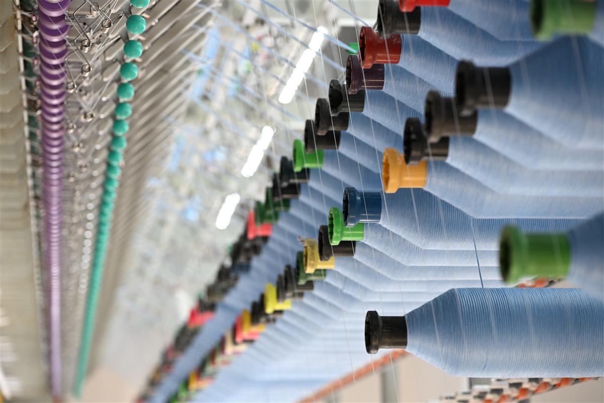 Tweed fabric manufacturing process in Fursone factory, Wenzhou China 015
