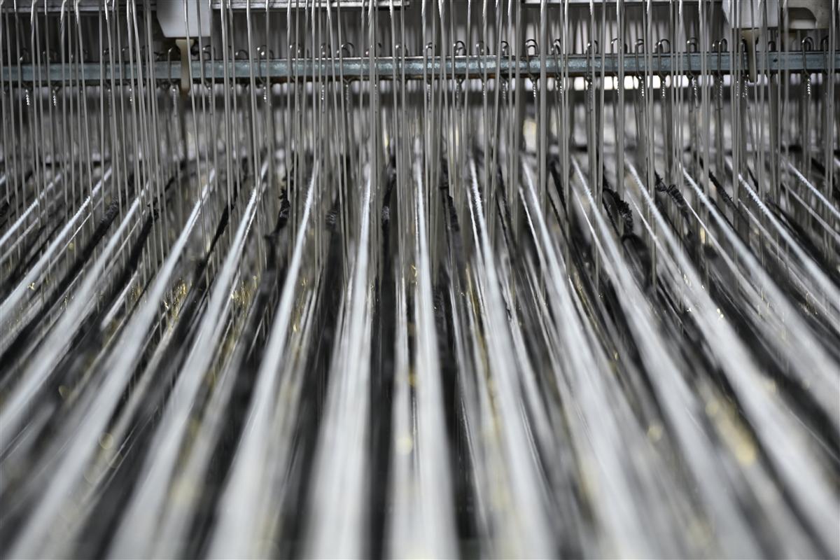 Tweed fabric manufacturing process in Fursone factory, Wenzhou China 028