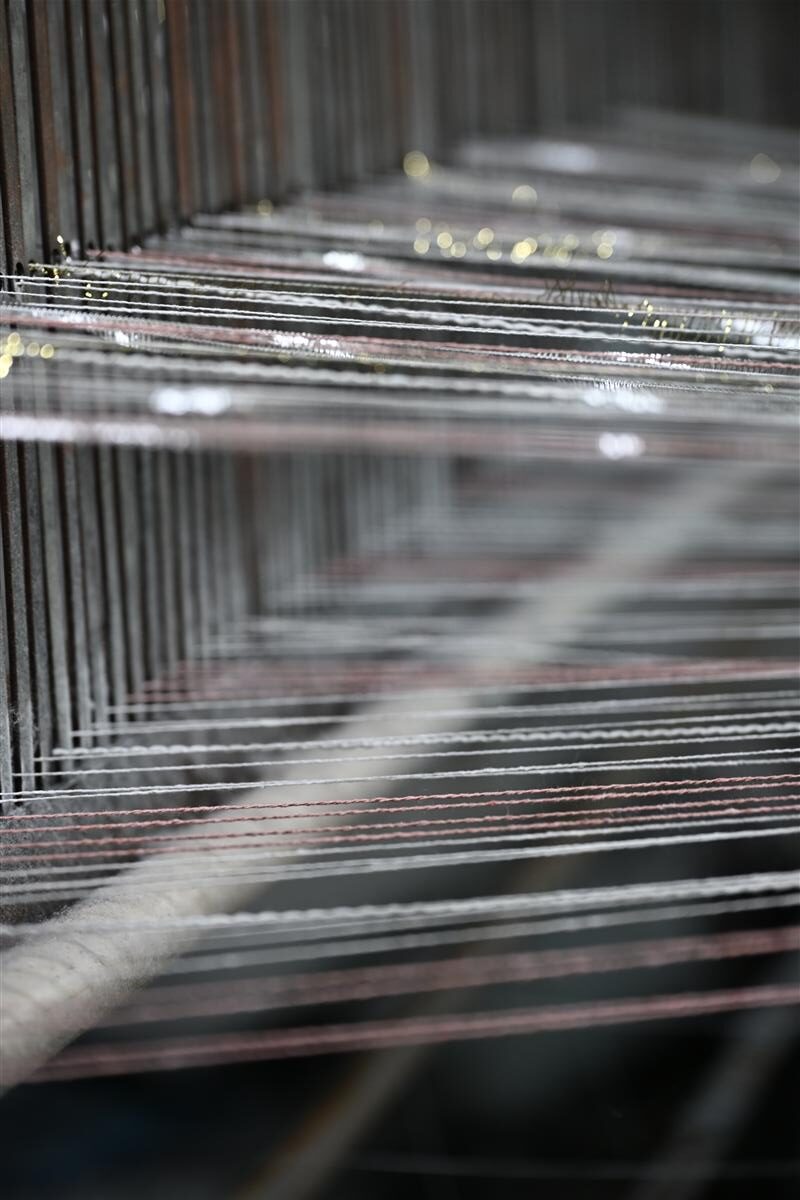 Tweed fabric manufacturing process in Fursone factory, Wenzhou China 066