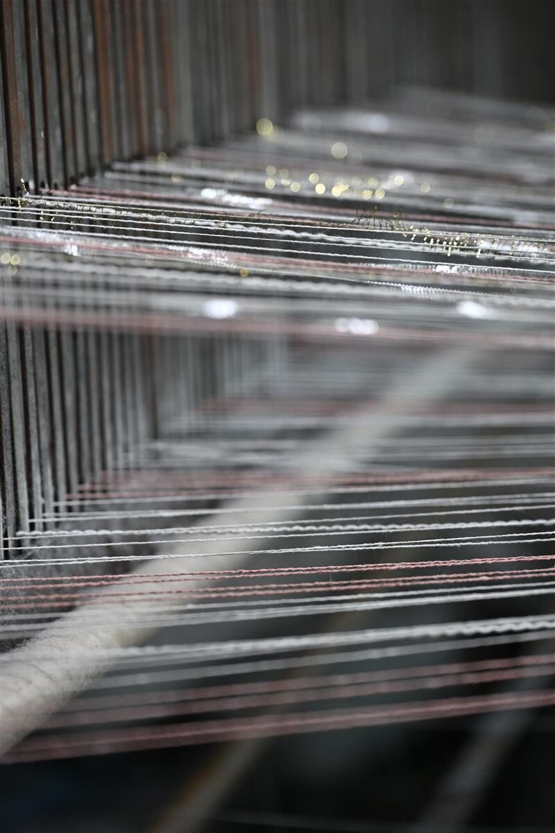 Tweed fabric manufacturing process in Fursone factory, Wenzhou China 067