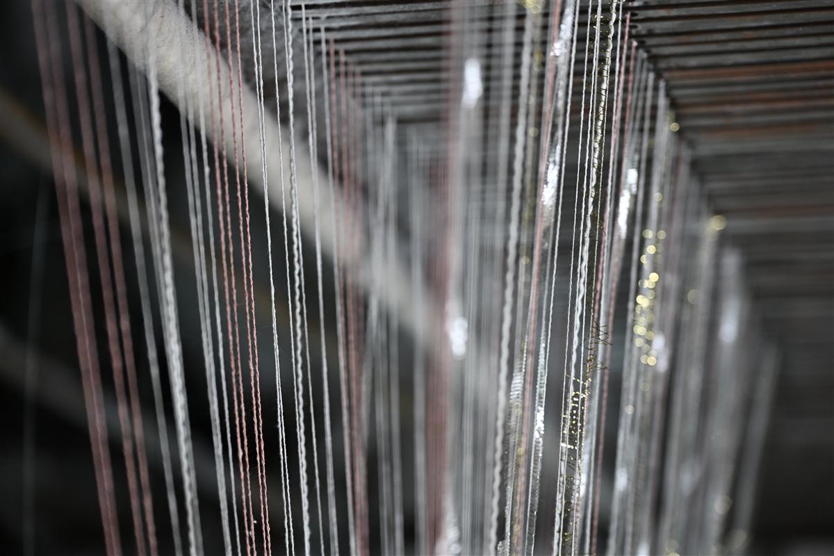 Tweed fabric manufacturing process in Fursone factory, Wenzhou China 068