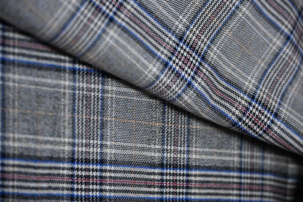 Charcoal woven semi worsted wool overcoat fabric from Wenzhou textile manufacturer Fursone