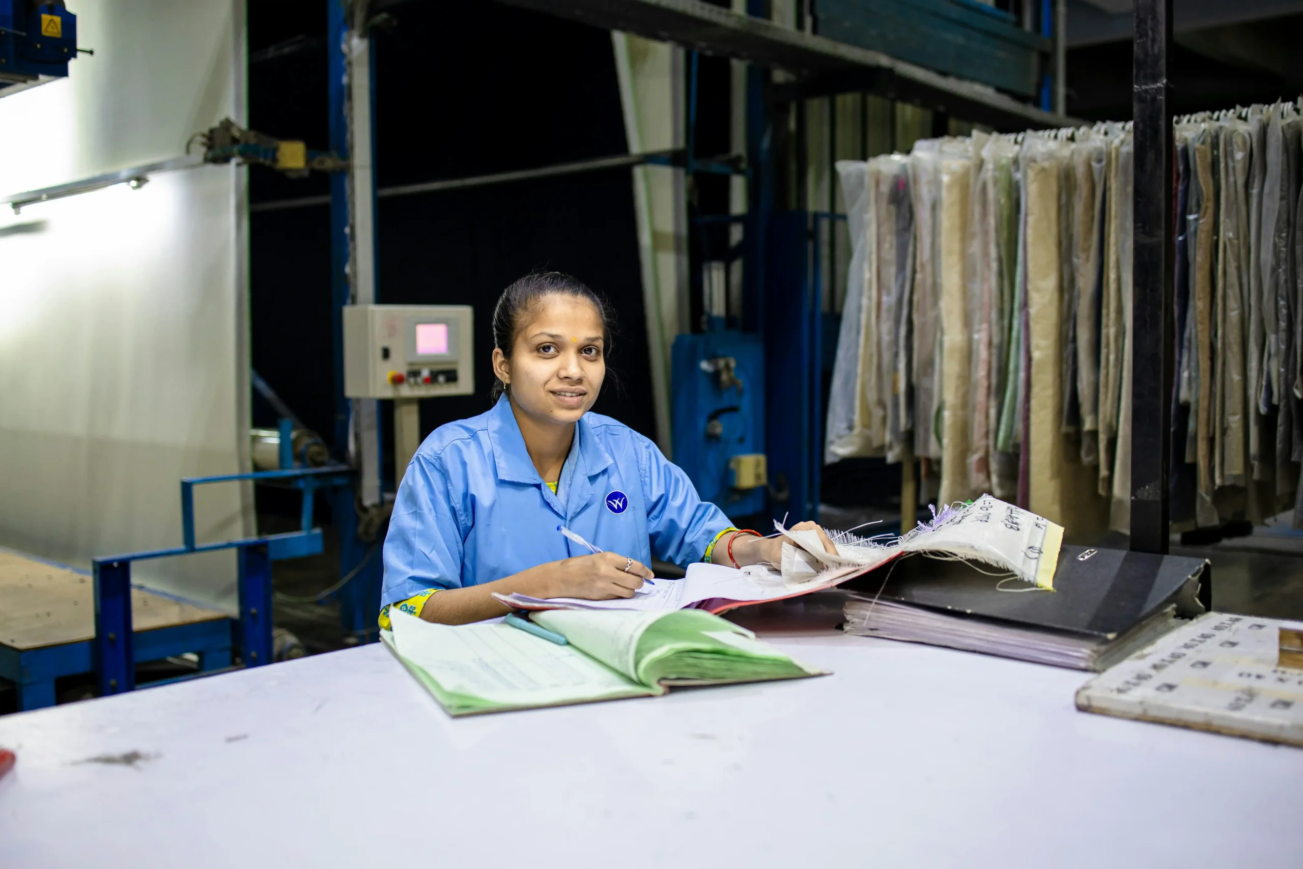 fabric sampling production line
