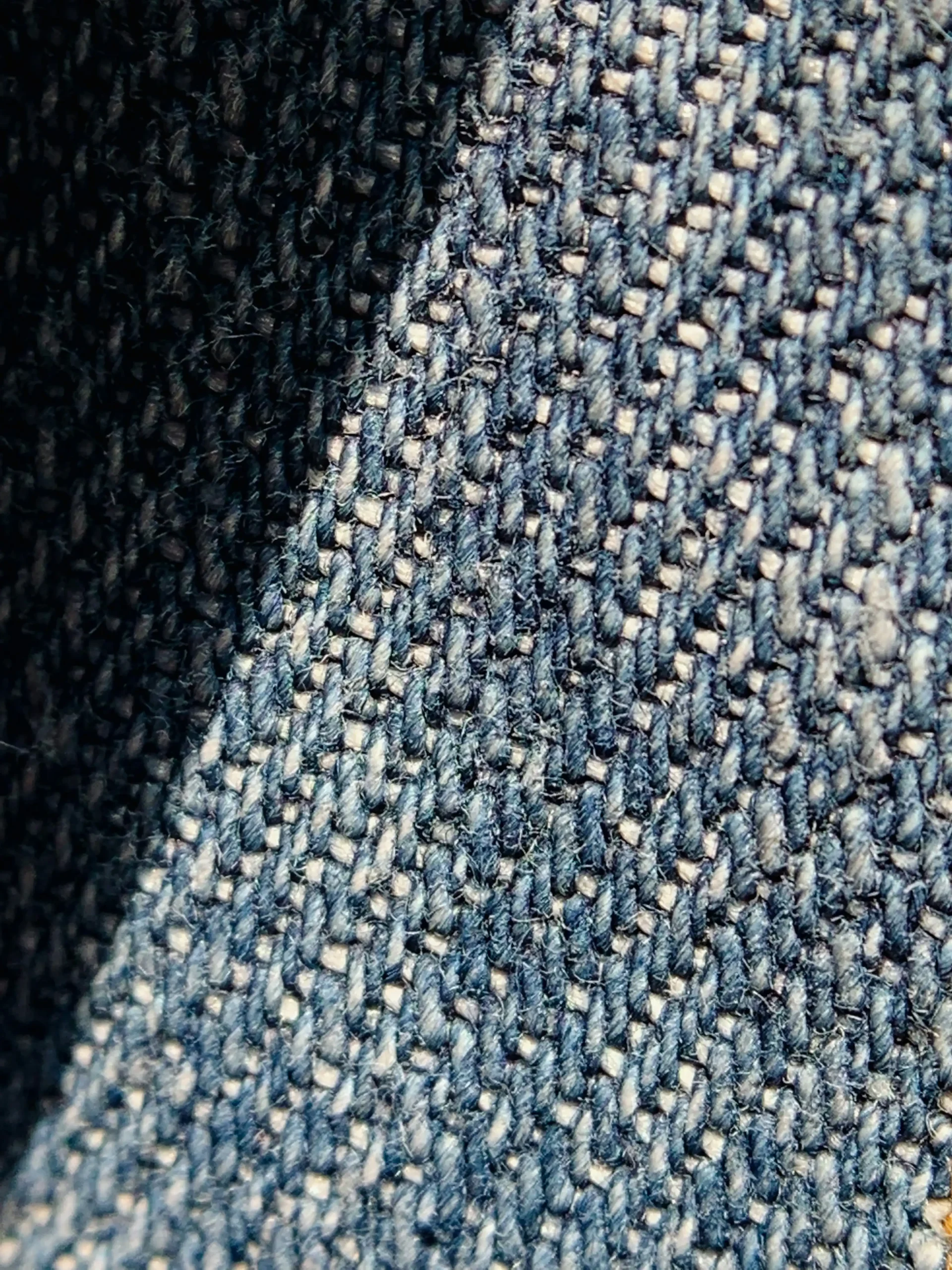 knit fabric vs tweed swatches
