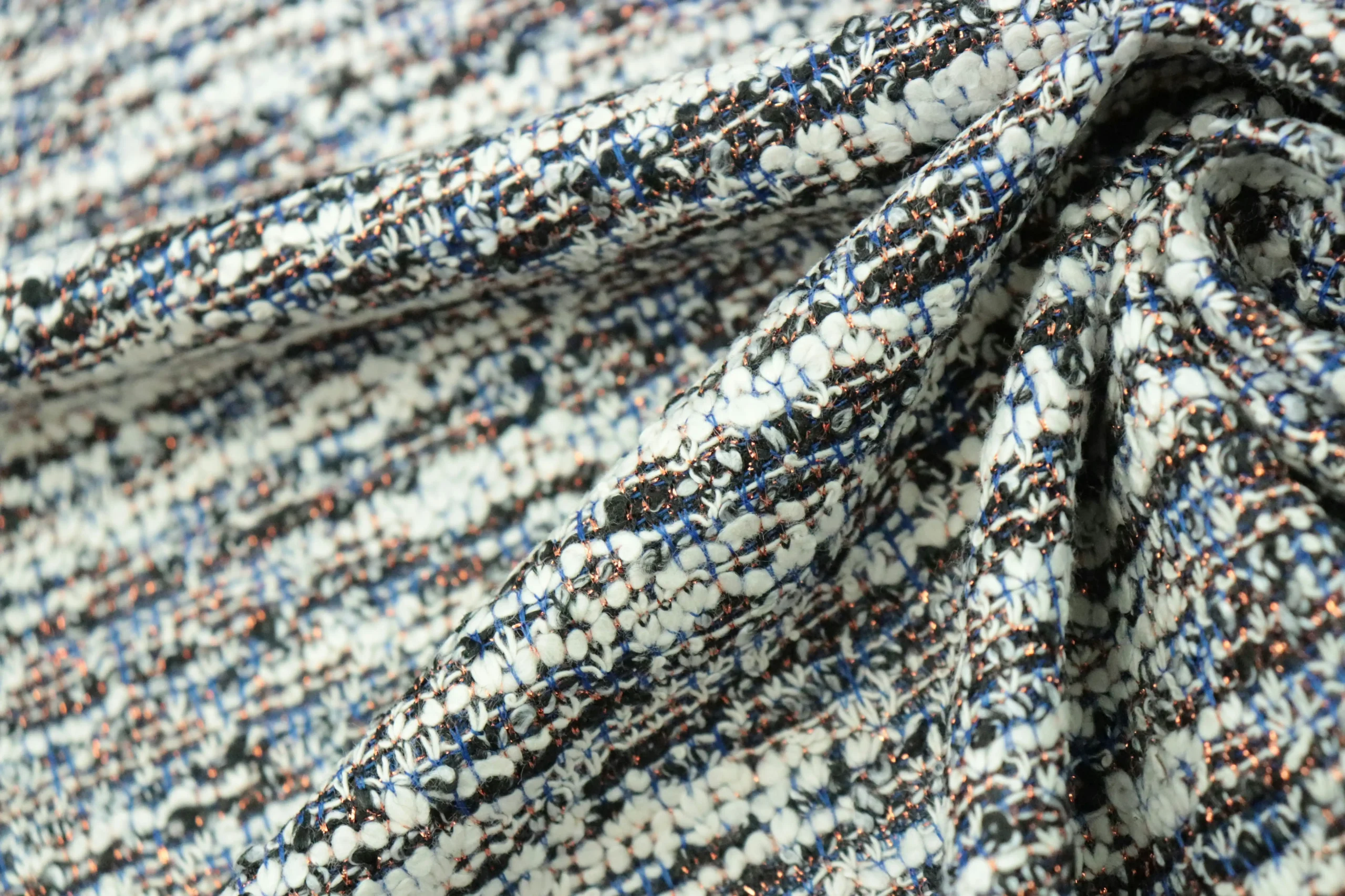 luxury tweed fabric cost reduction